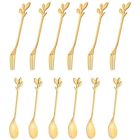 12 Packs of Stainless Steel Fork and Spoon Set Ice Cream Tea Coffee Spoon Tableware Kitchen Tableware
12 Packs of Stainless Steel Fork and Spoon Set Ice Cream Tea Coffee Spoon Tableware Kitchen Tableware
