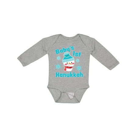Inktastic Baby s 1st Hanukkah with Cute Snowman and Snowflakes Boys or Girls Long Sleeve Baby Bodysuit
Inktastic Baby s 1st Hanukkah with Cute Snowman and Snowflakes Boys or Girls Long Sleeve Baby Bodysuit