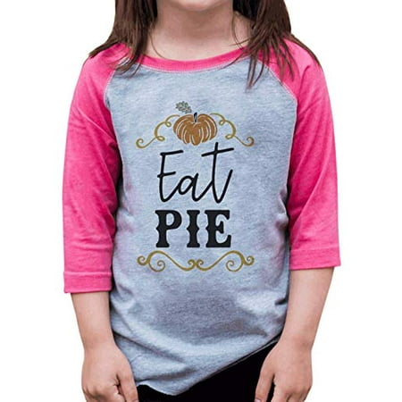 7 ate 9 Apparel Girl s Eat Pie Raglan Pink
