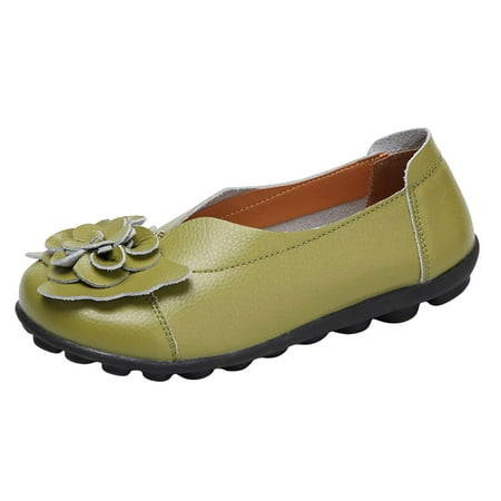 Youmylove Women Slide Slippers Soft Leather Flat Casual Shoes Comfortable Flower Slip on Single Shoes Stylish Female Cozy Daily Walking
Youmylove Women Slide Slippers Soft Leather Flat Casual Shoes Comfortable Flower Slip on Single Shoes Stylish Female Cozy Daily Walking