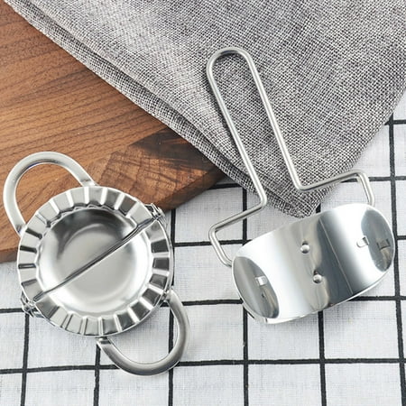 Elenxs 2pcs/Set DIY Dumpling Mold Wrapper Slicer 304 Stainless Steel Dumpling Maker Device Kitchen Cooking Tools Kit
Elenxs 2pcs/Set DIY Dumpling Mold Wrapper Slicer 304 Stainless Steel Dumpling Maker Device Kitchen Cooking Tools Kit