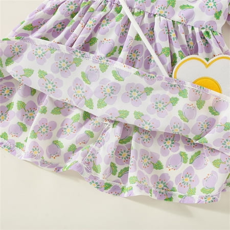 PEASKJP Black Prom Dress Toddler Girls Short Sleeve Flutter A-Line Floral Printed formal Dress Purple 12-18 Months
PEASKJP Black Prom Dress Toddler Girls Short Sleeve Flutter A-Line Floral Printed formal Dress Purple 12-18 Months