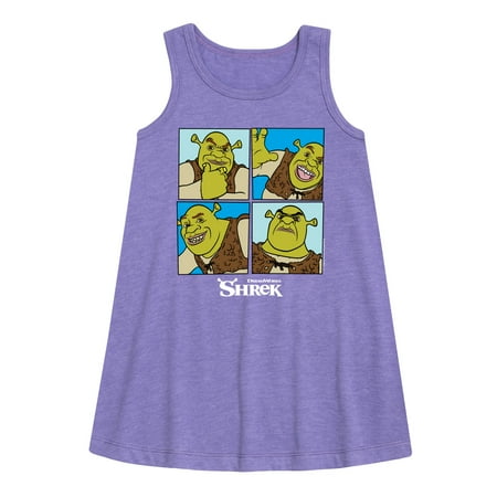 Shrek - Many Faces of Shrek - Toddler and Youth Girls A-line Dress