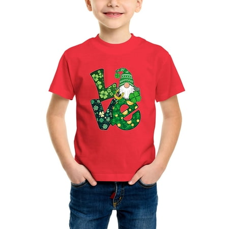 Envmenst Boys Short Sleeve T-Shirt LOVE Patrick Day Gnomes Four Leaf Clover St. Patricks Day Graphic Kids Girls Tees Unisex
Envmenst Boys Short Sleeve T-Shirt LOVE Patrick Day Gnomes Four Leaf Clover St. Patricks Day Graphic Kids Girls Tees Unisex