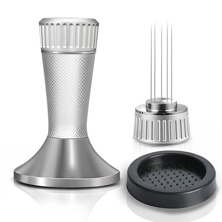 53.3Mm Espresso Tamper Coffee Tamper with Espresso Stirrer 2-In-1 Espresso Distribution Tool Espresso with Mat
53.3Mm Espresso Tamper Coffee Tamper with Espresso Stirrer 2-In-1 Espresso Distribution Tool Espresso with Mat