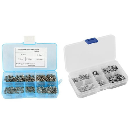 250 Pcs M1.6 M2 M2.5 Carbon Steel Hex Nut & 500Pcs M1.6 M2 M2.5 .5 Stainless Steel Flat Washer
250 Pcs M1.6 M2 M2.5 Carbon Steel Hex Nut & 500Pcs M1.6 M2 M2.5 .5 Stainless Steel Flat Washer