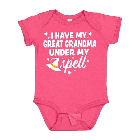 Inktastic I Have My Great Grandma Under My Spell with Cute Witch Hat Gift Baby Boy or Baby Girl Bodysuit
Inktastic I Have My Great Grandma Under My Spell with Cute Witch Hat Gift Baby Boy or Baby Girl Bodysuit