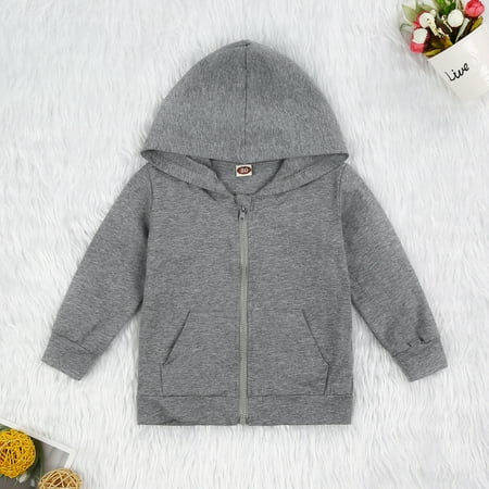 Kids Hooded Sweatshirts Zipper Long-Sleeve Kangaroo Pocket Solid Kids Boys Girls Outdoor Casual Coat Sportswear Grey 3-4 Years
Kids Hooded Sweatshirts Zipper Long-Sleeve Kangaroo Pocket Solid Kids Boys Girls Outdoor Casual Coat Sportswear Grey 3-4 Years