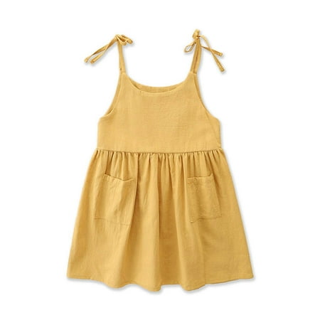 QIPOPIQ Outfit Dress for Girls Clearance Toddler Kid Baby Girls Summer Sling Dress Cute Solid Color Casual Dress
QIPOPIQ Outfit Dress for Girls Clearance Toddler Kid Baby Girls Summer Sling Dress Cute Solid Color Casual Dress