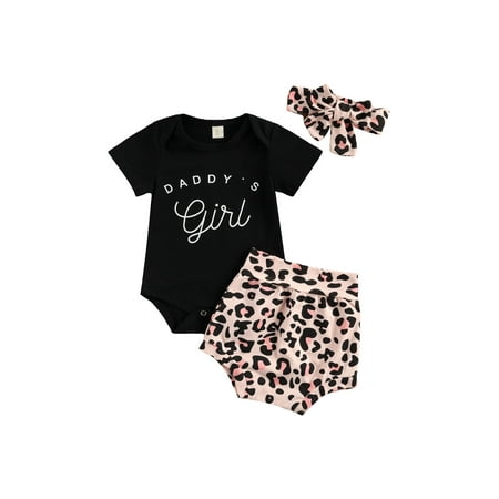 ZIYIXIN Newborn Baby Girls Clothes Letter Short Sleeve Romper Tops Leopard Shorts Headband 3pcs Sets Black 3-6 Months
ZIYIXIN Newborn Baby Girls Clothes Letter Short Sleeve Romper Tops Leopard Shorts Headband 3pcs Sets Black 3-6 Months