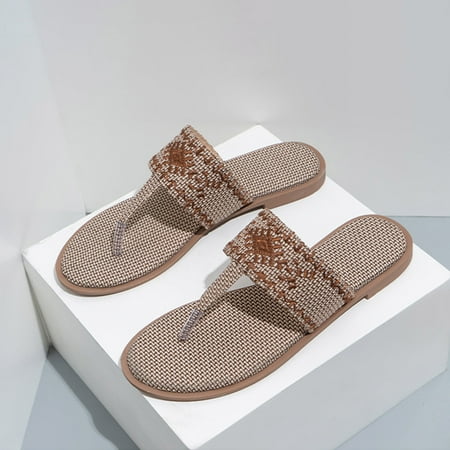 Kukoosong Flat Sandals Women Flip Flops for Women Fashion Embroidered Flat Shoes Slippers Wear Casual One-line Sandals Coffee Size 39
Kukoosong Flat Sandals Women Flip Flops for Women Fashion Embroidered Flat Shoes Slippers Wear Casual One-line Sandals Coffee Size 39