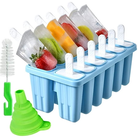 DabuLiu Popsicle Molds 12 Pieces Silicone Ice Molds Popsicle Molds Reusable Easy Release Ice Pop Make (12 Cavities-Blue)
DabuLiu Popsicle Molds 12 Pieces Silicone Ice Molds Popsicle Molds Reusable Easy Release Ice Pop Make (12 Cavities-Blue)