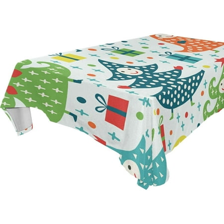 Hyjoy 54x54 in Christmas Tree Tablecloth Waterproof Washable Polyester Square Table Cover Durable Tablecloth for Kitchen Dining Table Party Decor
Hyjoy 54x54 in Christmas Tree Tablecloth Waterproof Washable Polyester Square Table Cover Durable Tablecloth for Kitchen Dining Table Party Decor