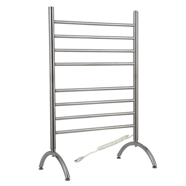 Towel Warmer Barcelona, Free Standing, 8-Bars, Brushed