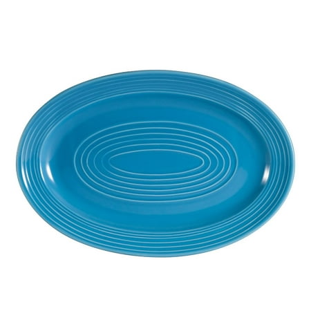 

Color Tango Oval Platter 13-5/8 W X 9-3/8 L X 1-1/2 H Porcelain Peacock 4 packs