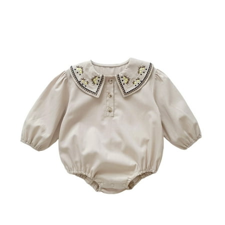 Zlekejiko Baby Girls Autumn Print Cute Collar Cotton Long Sleeve Romper Bodysuit Clothes
Zlekejiko Baby Girls Autumn Print Cute Collar Cotton Long Sleeve Romper Bodysuit Clothes