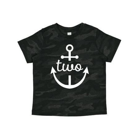 Inktastic 2nd Birthday Outfit Anchor Gift Toddler Boy or Toddler Girl T-Shirt