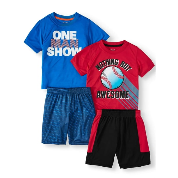 Wrights Mix & Match Outfits, 4pc Active Set (Toddler Boys)