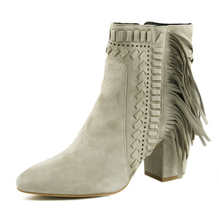 Rebecca Minkoff Women s Illan Suede Fringed Ankle Boots US 6.5 Sand