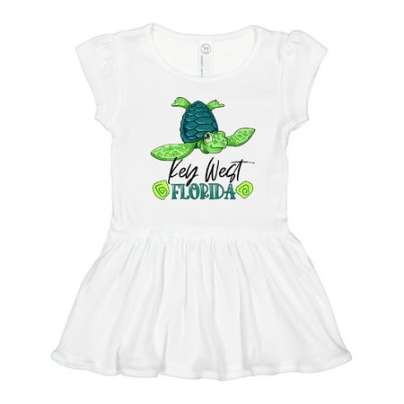 Inktastic Key West Florida Happy Sea Turtle Gift Toddler Girl Dress