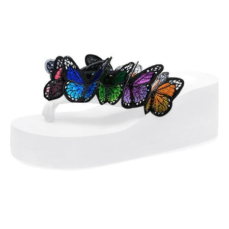 Cathalem Women Girls Butterfly Floral Wedges Flip Flops Sandals Slippers Beach Shoes White 40
Cathalem Women Girls Butterfly Floral Wedges Flip Flops Sandals Slippers Beach Shoes White 40