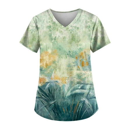 Bicoasu Women s Comfortable Easy Fit Lightweight Durable Soft Stretch Printed V-Neck Medical Scrub Top Mint Green S
Bicoasu Women s Comfortable Easy Fit Lightweight Durable Soft Stretch Printed V-Neck Medical Scrub Top Mint Green S