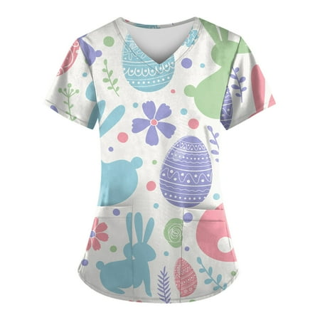 XHJUN Womens Scrub Tops 2xl Easter 2023 Women s Funny Bunny Scrub Nurse Workwear Comfy Shirt Blouses Clothing White XXXL
XHJUN Womens Scrub Tops 2xl Easter 2023 Women s Funny Bunny Scrub Nurse Workwear Comfy Shirt Blouses Clothing White XXXL