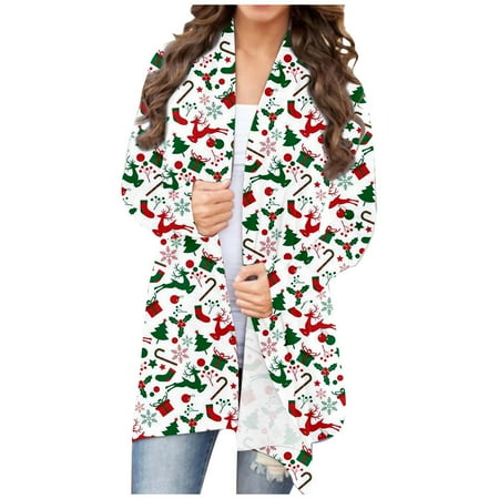 Rollback and Clearance Juebong Women s Christmas Cardigan Santa Claus Print Cardigan Long Sleeve Cardigan Sweater Coat
Rollback and Clearance Juebong Women s Christmas Cardigan Santa Claus Print Cardigan Long Sleeve Cardigan Sweater Coat