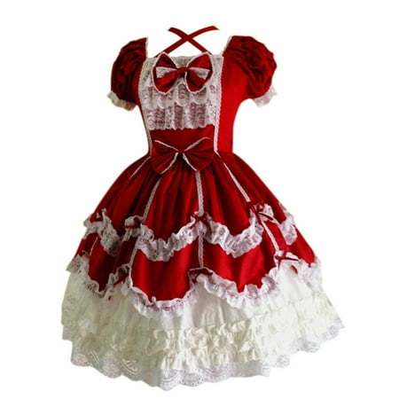 Sayhi Dress Short Gothic Flounce Patchwork Bow Women Vintage Lace Sleeve Women s Maternity Casual Dresses for Women
Sayhi Dress Short Gothic Flounce Patchwork Bow Women Vintage Lace Sleeve Women s Maternity Casual Dresses for Women
