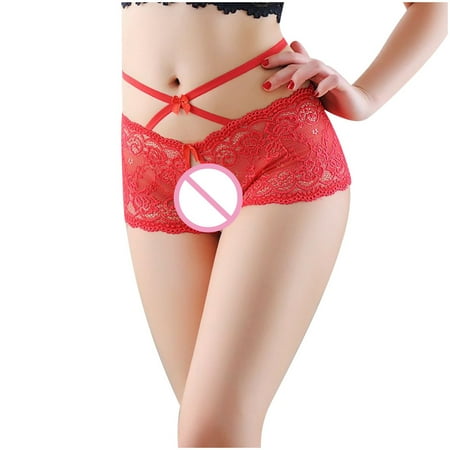 Qcmgmg Women s Open Crotch Panties Stretch Lace Underwear Breathable Low Rise Soft Thong Sexy G-string Free Size
Qcmgmg Women s Open Crotch Panties Stretch Lace Underwear Breathable Low Rise Soft Thong Sexy G-string Free Size