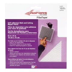 2PC Fibatape Fibatape - FDW6924-U - 6 in. L x 6 in. W Fiberglass Mesh White Self Adhesive Wall Repair Patch