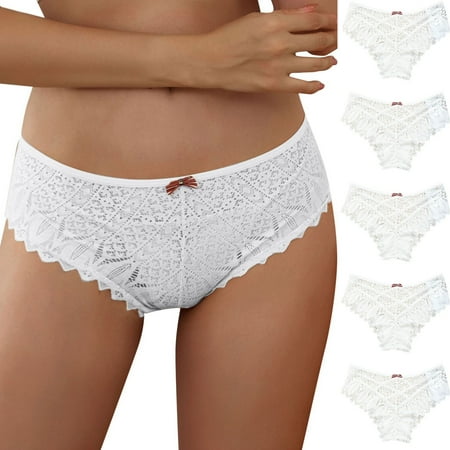 ZMHEGW 6 Packs Womens Underwear Tummy Control Crochet Lace Lace Up Panty Hollow Out Panties
ZMHEGW 6 Packs Womens Underwear Tummy Control Crochet Lace Lace Up Panty Hollow Out Panties