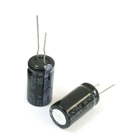 6 Pcs 4700uF/25V Leads Aluminum Electrolytic Capacitor