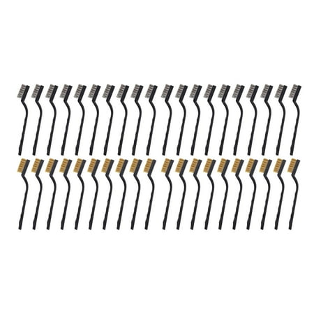 40 Pcs Wire Brush Metal Brush for Cleaning Welding Slag and Rust Scratch Brush Curved Handle Slag Brush Wire Rust Brush
40 Pcs Wire Brush Metal Brush for Cleaning Welding Slag and Rust Scratch Brush Curved Handle Slag Brush Wire Rust Brush