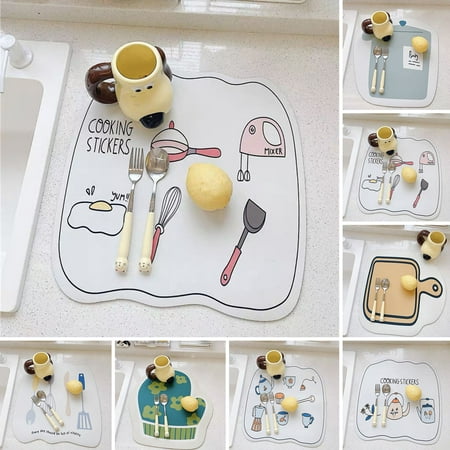 Xinhuadsh Table Mat Cartoon Pattern Highly Absorbent Slip-resistant Heat Insulation Placemat Kitchen Countertop Drain Pad
Xinhuadsh Table Mat Cartoon Pattern Highly Absorbent Slip-resistant Heat Insulation Placemat Kitchen Countertop Drain Pad