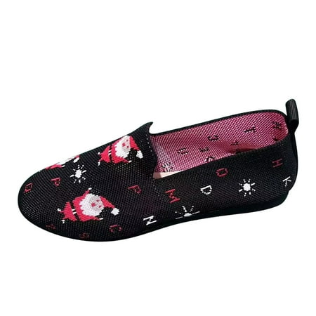 DVKOVI Summer Shoes Flats Shoes Women Dressy Comfortable Ladies Fashion Christmas Printing Breathable Knitted Mesh Low Top Flat Bottom Casual Single Shoes Black 41
DVKOVI Summer Shoes Flats Shoes Women Dressy Comfortable Ladies Fashion Christmas Printing Breathable Knitted Mesh Low Top Flat Bottom Casual Single Shoes Black 41