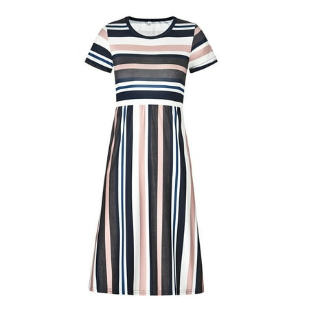 QWERTYU Infant Baby Toddler Child Children Kids Short Sleeve Sundress for Girls Summer Dresses Striped Dress 2Y-6Y
QWERTYU Infant Baby Toddler Child Children Kids Short Sleeve Sundress for Girls Summer Dresses Striped Dress 2Y-6Y