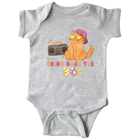 Inktastic Bring Back The 90s Cool Orange Cat Gift Baby Boy or Baby Girl Bodysuit