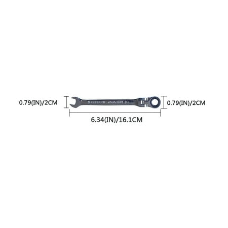 Flexible Head Combination Ratchet Wrench Dual-use Ratchet Wrench Tools Open Spanner