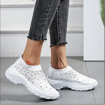 TUTUnaumb Hot Sale Clearance New Large Size Rhinestone Striped Mesh Sneakers Platform Casual Overshoes for Leisure and Outdoor-White
TUTUnaumb Hot Sale Clearance New Large Size Rhinestone Striped Mesh Sneakers Platform Casual Overshoes for Leisure and Outdoor-White