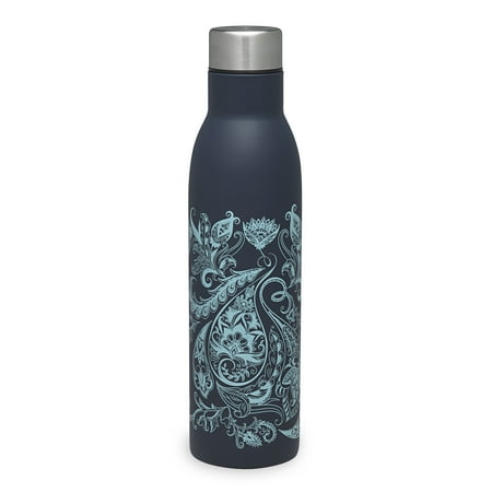 Gaiam 25 oz Easy Grip Water Bottle Spring Paisley