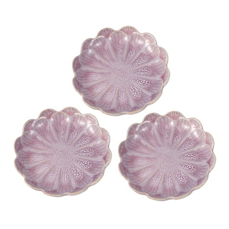 FRCOLOR 3pcs Ceramic Seasoning Sauce Dishes Sunflower Shaped Food Dipping Plates Vintage Tableware (Light Pink)
FRCOLOR 3pcs Ceramic Seasoning Sauce Dishes Sunflower Shaped Food Dipping Plates Vintage Tableware (Light Pink)