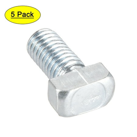M8x16mm T Bolt ISO 40 Series Carbon Steel 5 Pack