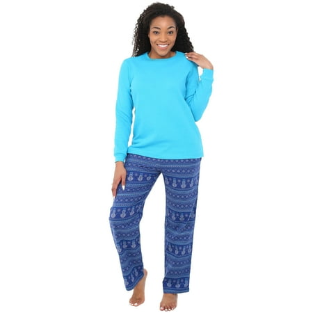 Alexander Del Rossa Womens Crew Pajamas Blue Christmas Snowman Cross Stitch X-Large
Alexander Del Rossa Womens Crew Pajamas Blue Christmas Snowman Cross Stitch X-Large