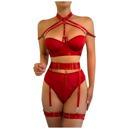 Simplmasygenix Lace Lingerie for Women Plus Size Bra and Thong Open Back Fashion Bikini Solid Color 3-Piece Set Pajama
Simplmasygenix Lace Lingerie for Women Plus Size Bra and Thong Open Back Fashion Bikini Solid Color 3-Piece Set Pajama