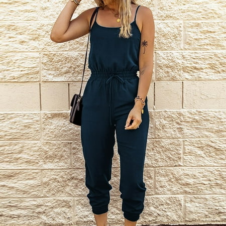 STEADY Women s Fashion Casual Top Corset Solid Color Pocket Drawstring Sleeveless Jumpsuit S / Dark Blue
STEADY Women s Fashion Casual Top Corset Solid Color Pocket Drawstring Sleeveless Jumpsuit S / Dark Blue