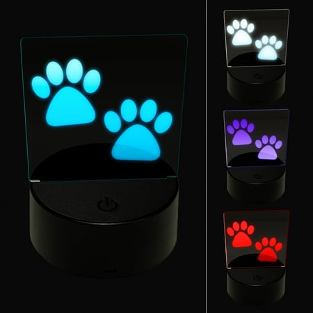 Paw Prints Pair Dog Cat LED Night Light Sign 3D Illusion Desk Nightstand Lamp
Paw Prints Pair Dog Cat LED Night Light Sign 3D Illusion Desk Nightstand Lamp