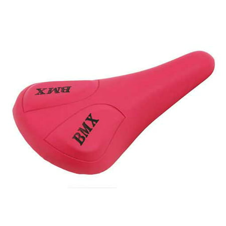Vinyl BMX Bike Saddle, 10-1/4in L x 5-7/8in W, Pink