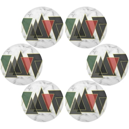 Coolnut Geometric Marble Round Placemats Set of 6 Non-Slip Heat Resistant Washable Table Mats for Kitchen Dining Table Decoration 15.4 Inch
Coolnut Geometric Marble Round Placemats Set of 6 Non-Slip Heat Resistant Washable Table Mats for Kitchen Dining Table Decoration 15.4 Inch