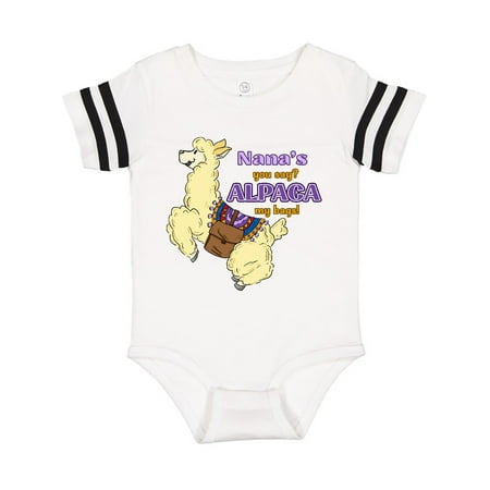 Inktastic Cute Jumping Alpaca Nana s You Say ALPACA my Bags Gift Baby Boy or Baby Girl Bodysuit
Inktastic Cute Jumping Alpaca Nana s You Say ALPACA my Bags Gift Baby Boy or Baby Girl Bodysuit